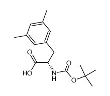 (S)-2-((tert-butoxycarbonyl)amino)-3-(3,5-dimethylphenyl)propanoic acid Structure
