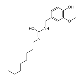 1-(4-羟基-3-甲氧基苄基)-3-辛基脲结构式