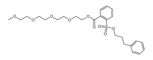 2,5,8,11-tetraoxatridecan-13-yl 2-((3-phenylpropoxy)sulfonyl)benzoate Structure