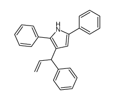 2,5-diphenyl-3-(1-phenylprop-2-enyl)-1H-pyrrole Structure