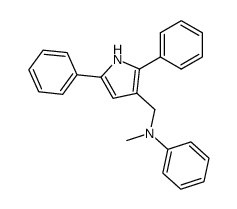 3-(N-methyl-N-phenylaminomethyl)-2,5-diphenylpyrrole Structure