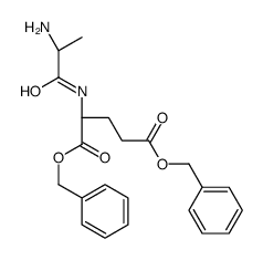 N-L-Alanyl-L-glutamic Acid Bis(phenylmethyl) Ester结构式