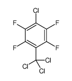 1-chloro-2,3,5,6-tetrafluoro-4-(trichloromethyl)benzene Structure
