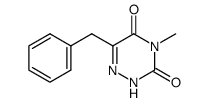 6-benzyl-4-methyl-2H-[1,2,4]triazine-3,5-dione Structure