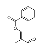 (2-methyl-3-oxoprop-1-enyl) benzoate结构式