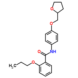 2-Propoxy-N-[4-(tetrahydro-2-furanylmethoxy)phenyl]benzamide结构式