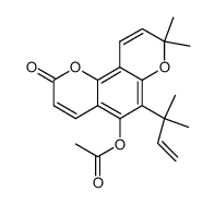 5-acetoxy-6-(1,1-dimethylallyl)seselin Structure