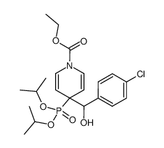 ethyl 4-((4-chlorophenyl)(hydroxy)methyl)-4-(diisopropoxyphosphoryl)pyridine-1(4H)-carboxylate结构式