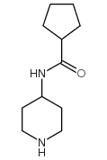 CYCLOPENTANECARBOXYLIC ACID PIPERIDIN-4-YLAMIDE Structure