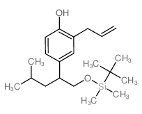 2-Allyl-4-[1-(tert-butyldimethylsilanyloxymethyl)-3-methylbutyl]phenol Structure