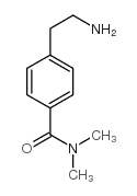 4-(2-氨基乙基)-N,N-二甲基苯甲酰胺结构式