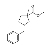 3-Methyl-1-(phenylmethyl)-3-pyrrolidinecarboxylic acid methyl ester Structure
