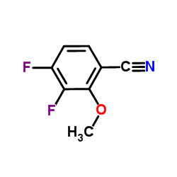 3,5-二氟-2-甲氧基苯腈结构式