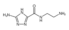 3-amino-N-(2-aminoethyl)-1H-1,2,4-triazole-5-carboxamide结构式