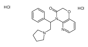 4-(1-phenyl-2-pyrrolidin-1-ylethyl)pyrido[3,2-b][1,4]oxazin-3-one,dihydrochloride Structure