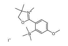 2-(4-Methoxy-2-(trimethylsilyl)phenyl)-3,4,4-trimethyloxazolinium Iodide结构式