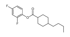 (2,4-difluorophenyl) 4-butylcyclohexane-1-carboxylate Structure