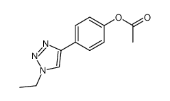 1-ethyl-4-<4-(acetyloxy)phenyl>-1,2,3-triazole Structure