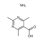 ammonium 2,4,6-trimethylpyrimidine-5-carboxylate Structure