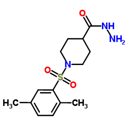 1-[(2,5-Dimethylphenyl)sulfonyl]-4-piperidinecarbohydrazide结构式