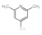 4-Pyridinethiol,2,6-dimethyl-结构式