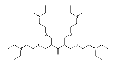 1,5-Bis-(2-diethylamino-ethylsulfanyl)-2,4-bis-(2-diethylamino-ethylsulfanylmethyl)-pentan-3-one Structure