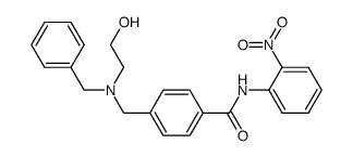 4-{[benzyl(2-hydroxyethyl)amino]methyl}-N-(2-nitrophenyl)benzamide结构式