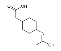 4-(乙酰基氨基)环己烷乙酸结构式