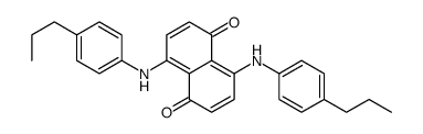4,8-bis(4-propylanilino)naphthalene-1,5-dione结构式