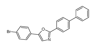 5-(4-bromophenyl)-2-(4-phenylphenyl)-1,3-oxazole Structure