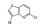 3-溴-5-氯噻吩并[3,2-b]吡啶结构式