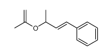 (E)-1-phenyl-3-isopropenyloxybut-1-ene结构式