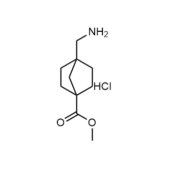 4-(氨基甲基)双环[2.2.1]庚烷-1-羧酸甲酯盐酸盐结构式