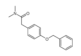 2-(4-(苄氧基)苯基)-N,N-二甲基乙酰胺结构式