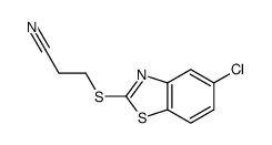 3-[(5-chloro-1,3-benzothiazol-2-yl)sulfanyl]propanenitrile Structure
