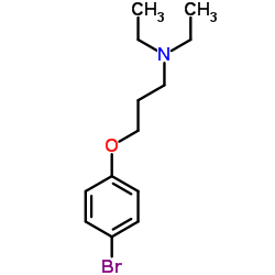 3-(4-溴苯氧基)-N,N-二乙基丙烷-1-胺结构式