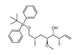 (3S,4R,5S,7S)-8-tert-butyldiphenylsilyloxy-5-methoxy-3,7-dimethyloct-1-en-4-ol Structure