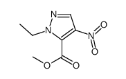 1-乙基-4-硝基-1H-吡唑-5-羧酸甲酯结构式