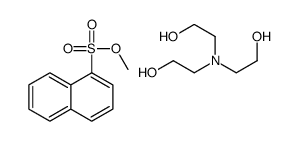1-methylnaphthalene-1-sulphonic acid, compound with 2,2',2''-nitrilotris[ethanol] (1:1)结构式