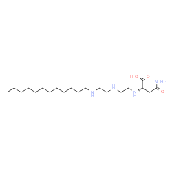 N2-[2-[[2-(dodecylamino)ethyl]amino]ethyl]-L-asparagine structure