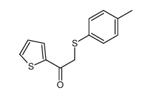 2-(4-methylphenyl)sulfanyl-1-thiophen-2-ylethanone Structure