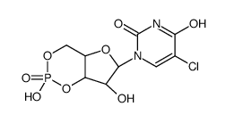5-chloro-1-[(6R,7R)-2,7-dihydroxy-2-oxo-4a,6,7,7a-tetrahydro-4H-furo[3,2-d][1,3,2]dioxaphosphinin-6-yl]pyrimidine-2,4-dione Structure