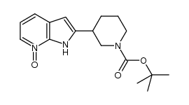 2-(1-(tert-butoxycarbonyl)piperidin-3-yl)-1H-pyrrolo[2,3-b]pyridine 7-oxide Structure