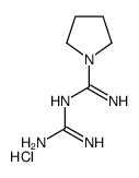 N-(diaminomethylidene)pyrrolidine-1-carboximidamide,hydrochloride结构式