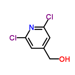 2,6-二氯吡啶-4-甲醇结构式