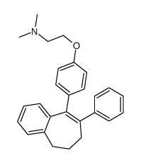6,7-dihydro-8-phenyl-9-(4-(2-(dimethylamino)ethoxy)phenyl)-5-H-benzocycloheptene结构式