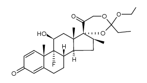Betamethasone Cyclic 17,21-(Ethyl Orthopropionate)结构式
