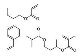 butyl prop-2-enoate,3-(2-methylprop-2-enoyloxy)butyl 2-methylprop-2-enoate,styrene Structure