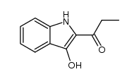 1-(3-hydroxy-1H-indol-2-yl)propan-1-one结构式