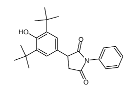 3-(3,5-di-t-butyl-4-hydroxyphenyl)-1-phenylpyrrolidine-2,5-dione结构式